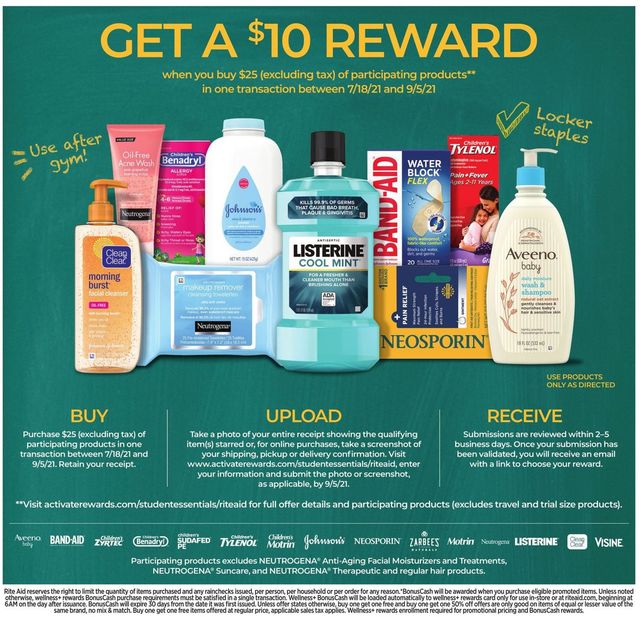 Rite Aid Ad from 08/22/2021
