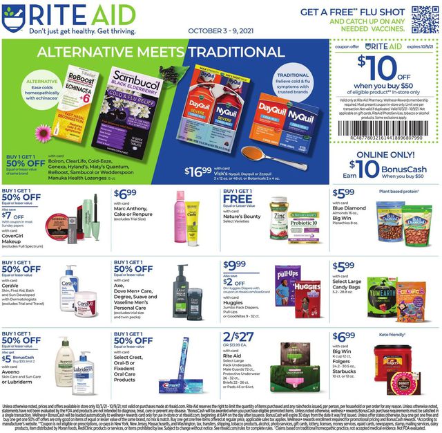 Rite Aid Ad from 10/03/2021