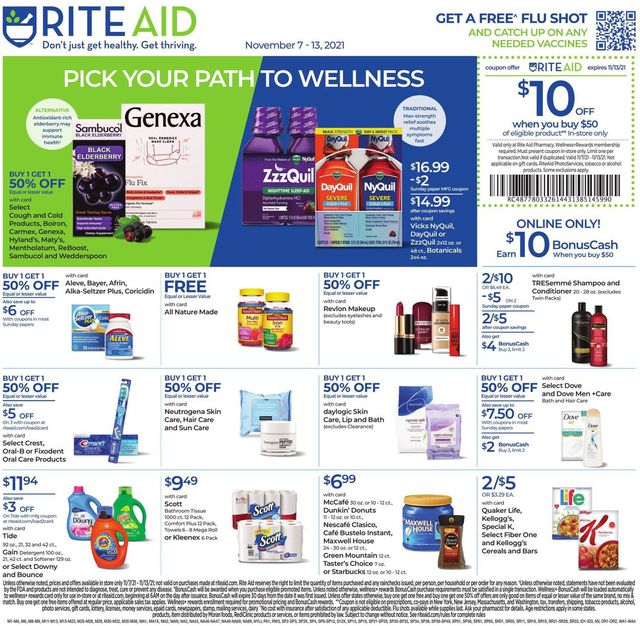 Rite Aid Ad from 11/07/2021