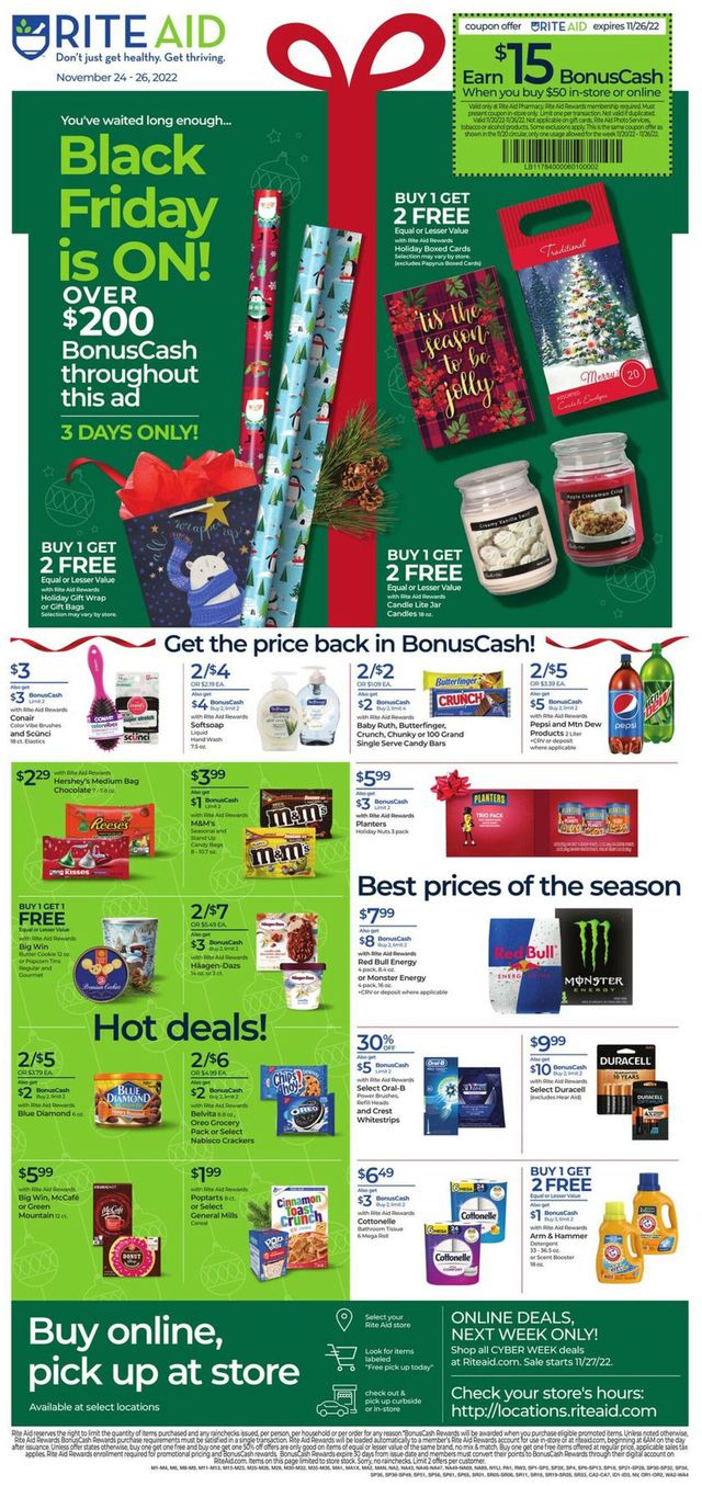 Rite Aid Ad from 11/24/2022