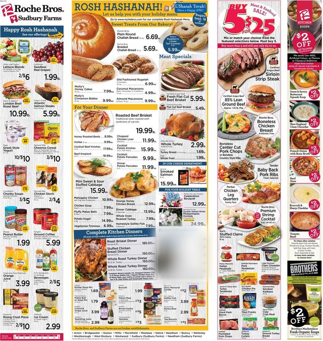 Roche Bros. Supermarkets Ad from 09/18/2020