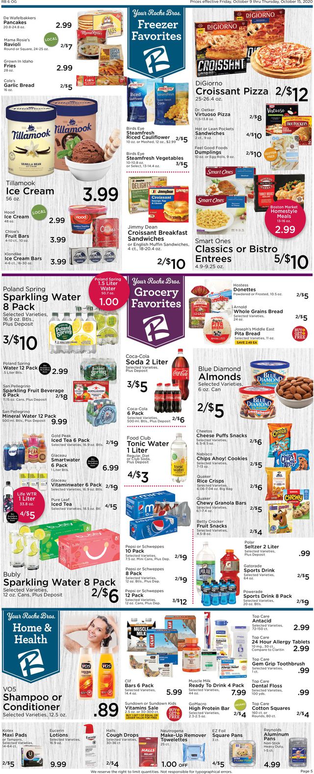 Roche Bros. Supermarkets Ad from 10/09/2020