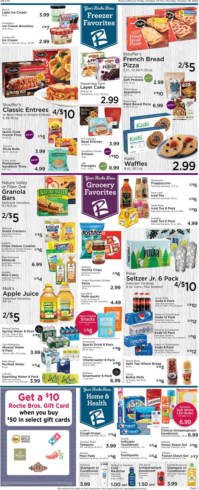 Roche Bros. Supermarkets Ad from 10/23/2020