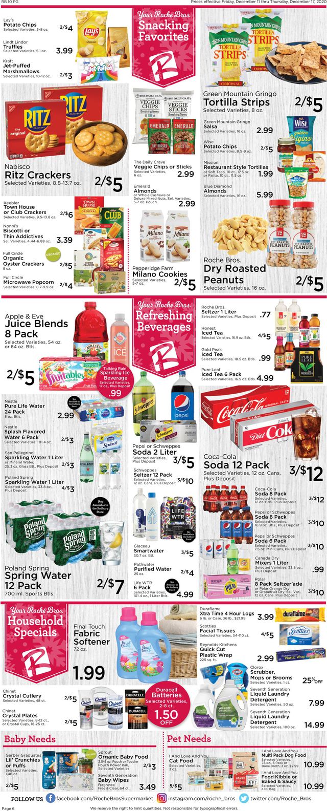Roche Bros. Supermarkets Ad from 12/11/2020