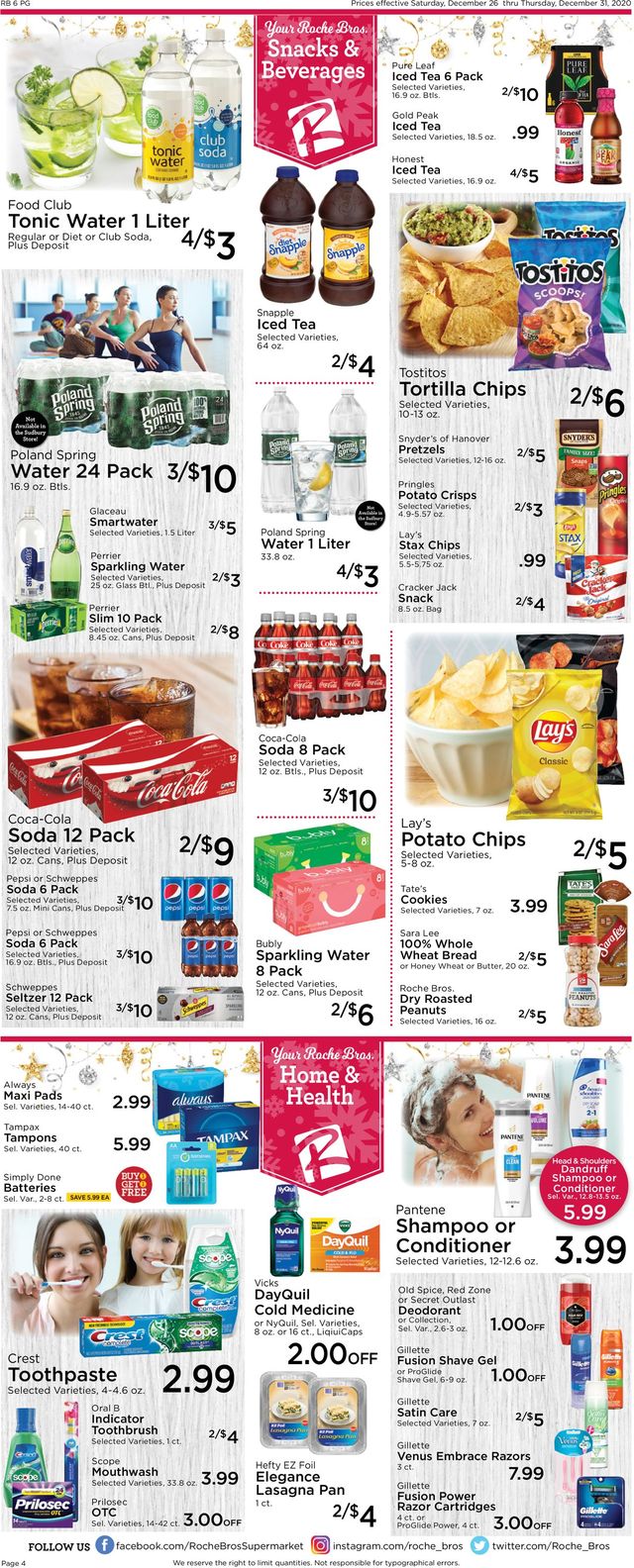 Roche Bros. Supermarkets Ad from 12/26/2020