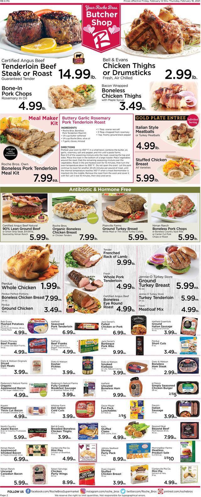 Roche Bros. Supermarkets Ad from 02/12/2021