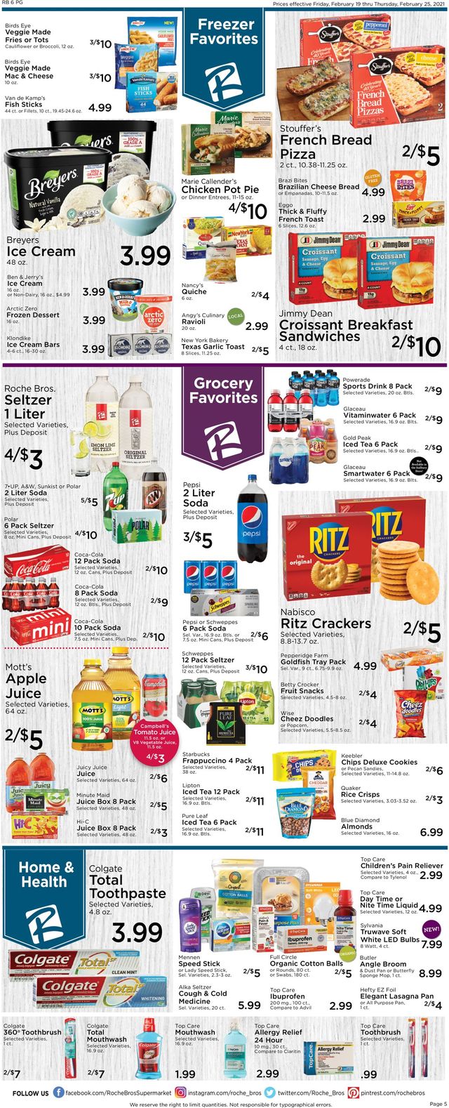 Roche Bros. Supermarkets Ad from 02/19/2021