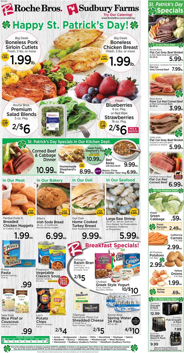 Roche Bros. Supermarkets Ad from 03/12/2021