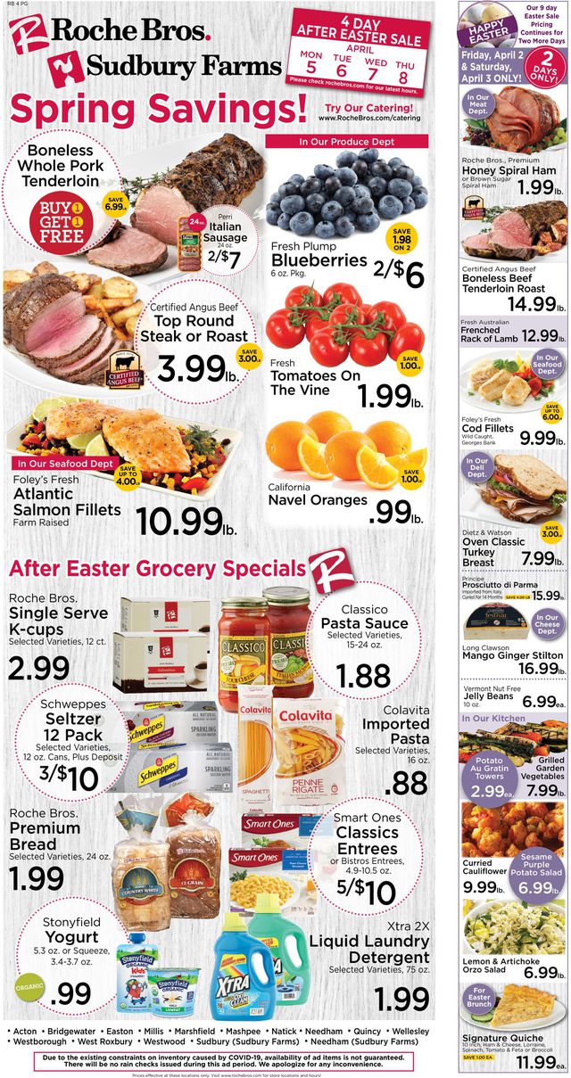 Roche Bros. Supermarkets Ad from 04/05/2021