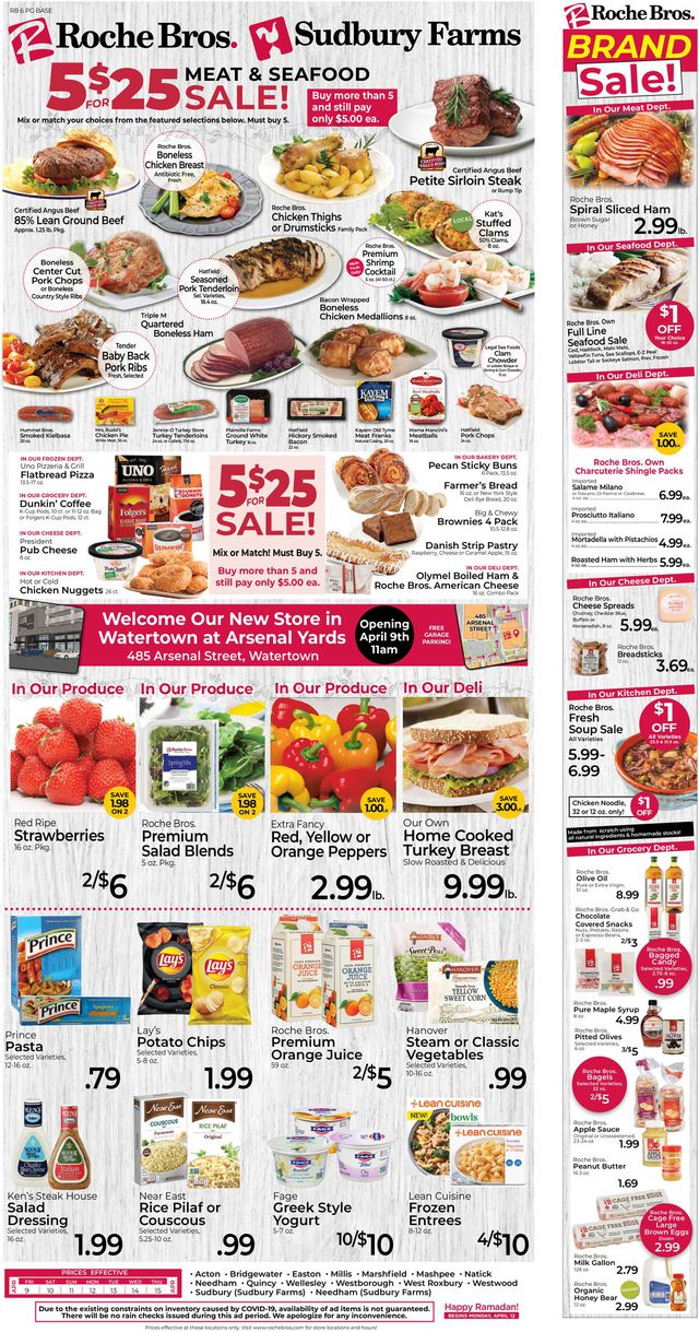 Roche Bros. Supermarkets Ad from 04/09/2021