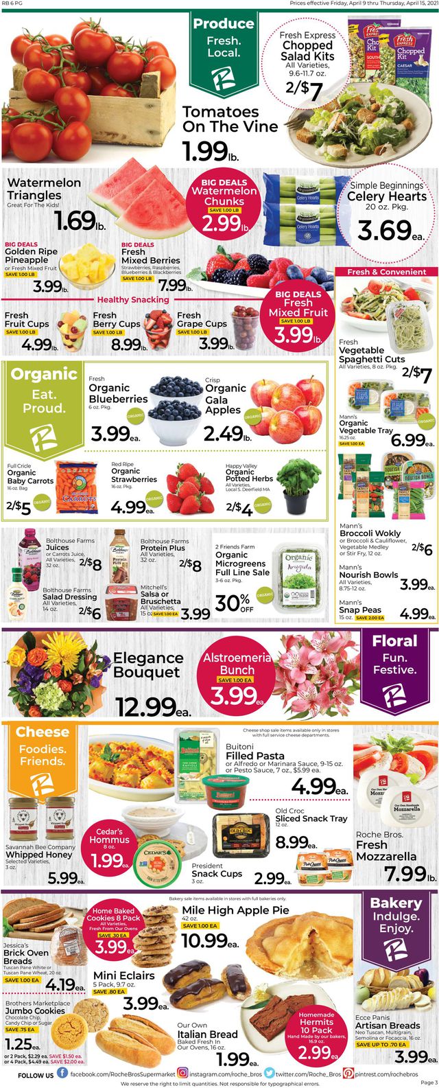 Roche Bros. Supermarkets Ad from 04/09/2021