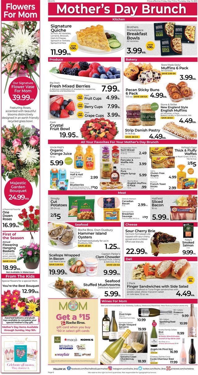 Roche Bros. Supermarkets Ad from 05/07/2021