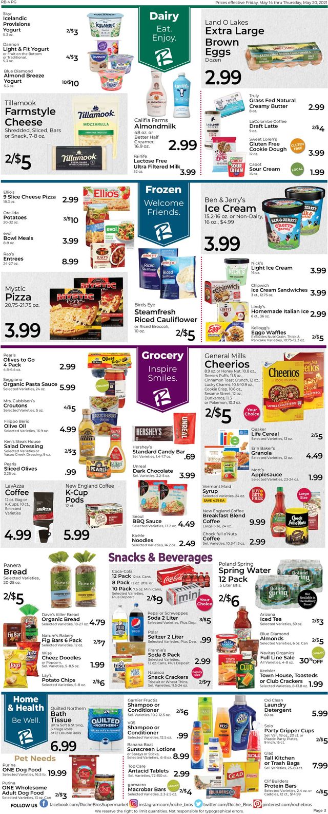 Roche Bros. Supermarkets Ad from 05/14/2021