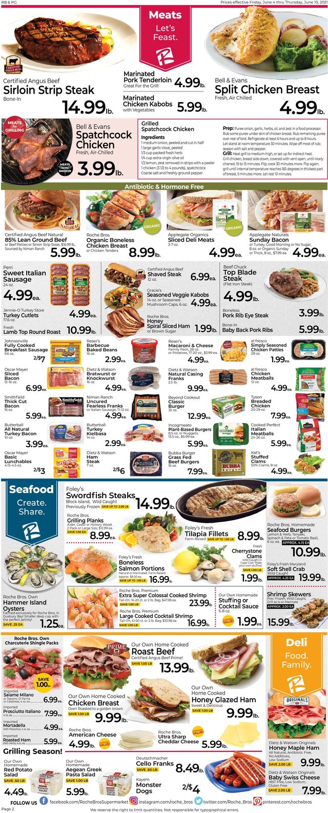 Roche Bros. Supermarkets Ad from 06/04/2021