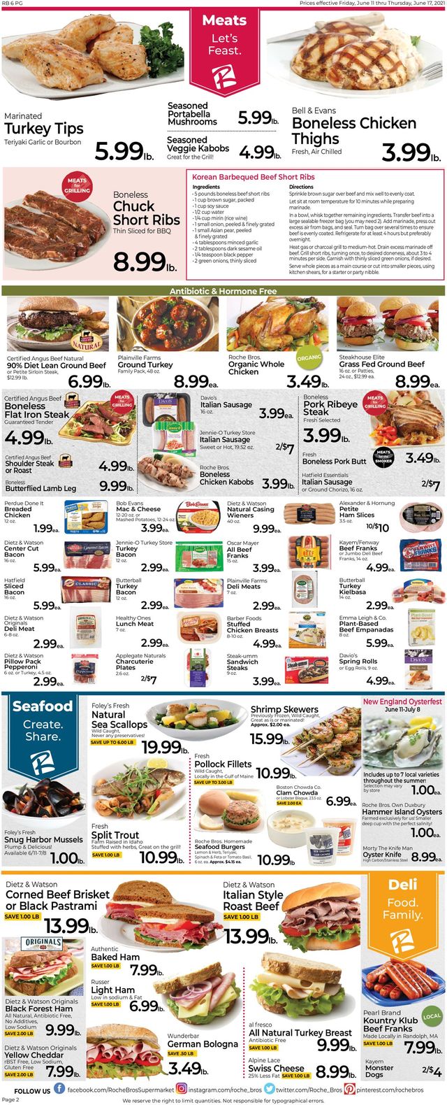 Roche Bros. Supermarkets Ad from 06/11/2021
