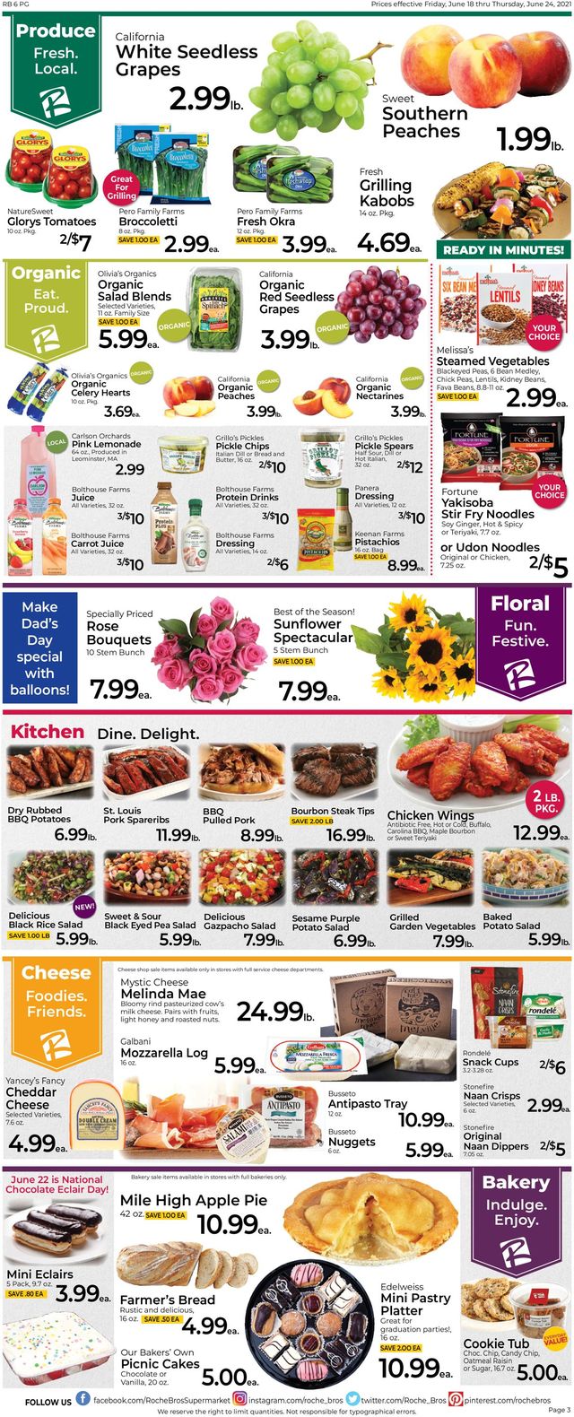 Roche Bros. Supermarkets Ad from 06/18/2021