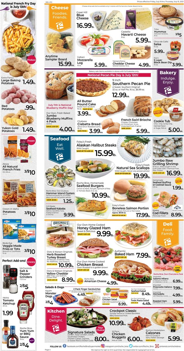 Roche Bros. Supermarkets Ad from 07/09/2021