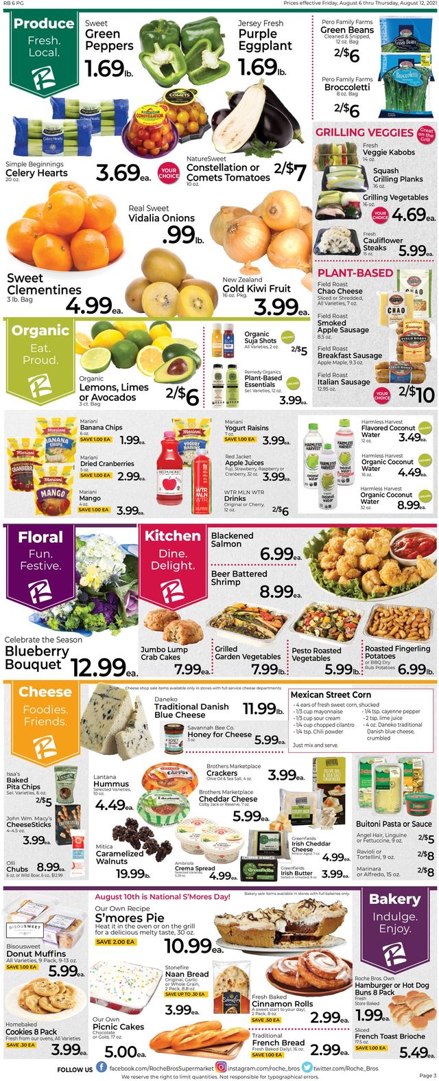 Roche Bros. Supermarkets Ad from 08/06/2021