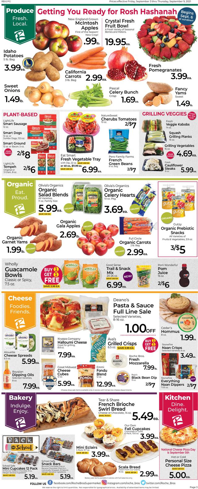 Roche Bros. Supermarkets Ad from 09/03/2021