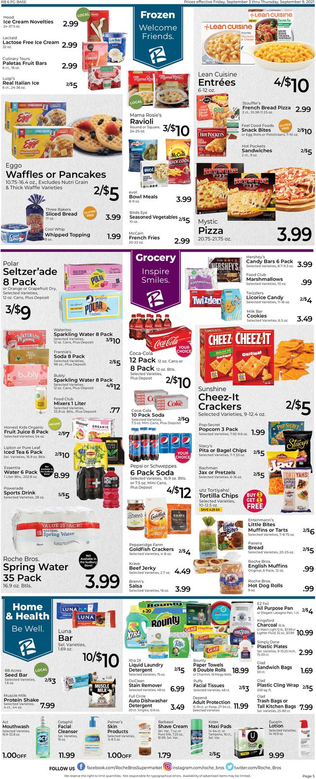 Roche Bros. Supermarkets Ad from 09/03/2021