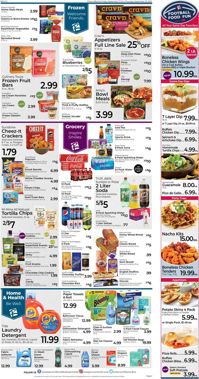 Roche Bros. Supermarkets Ad from 09/17/2021
