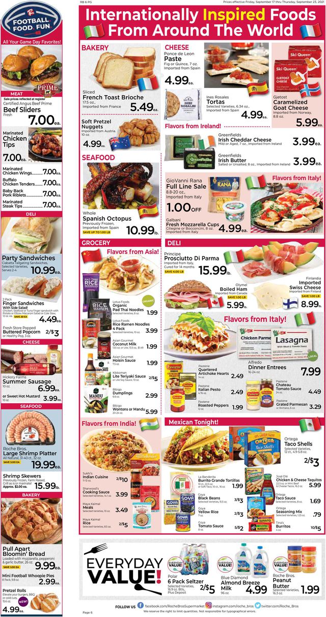 Roche Bros. Supermarkets Ad from 09/17/2021