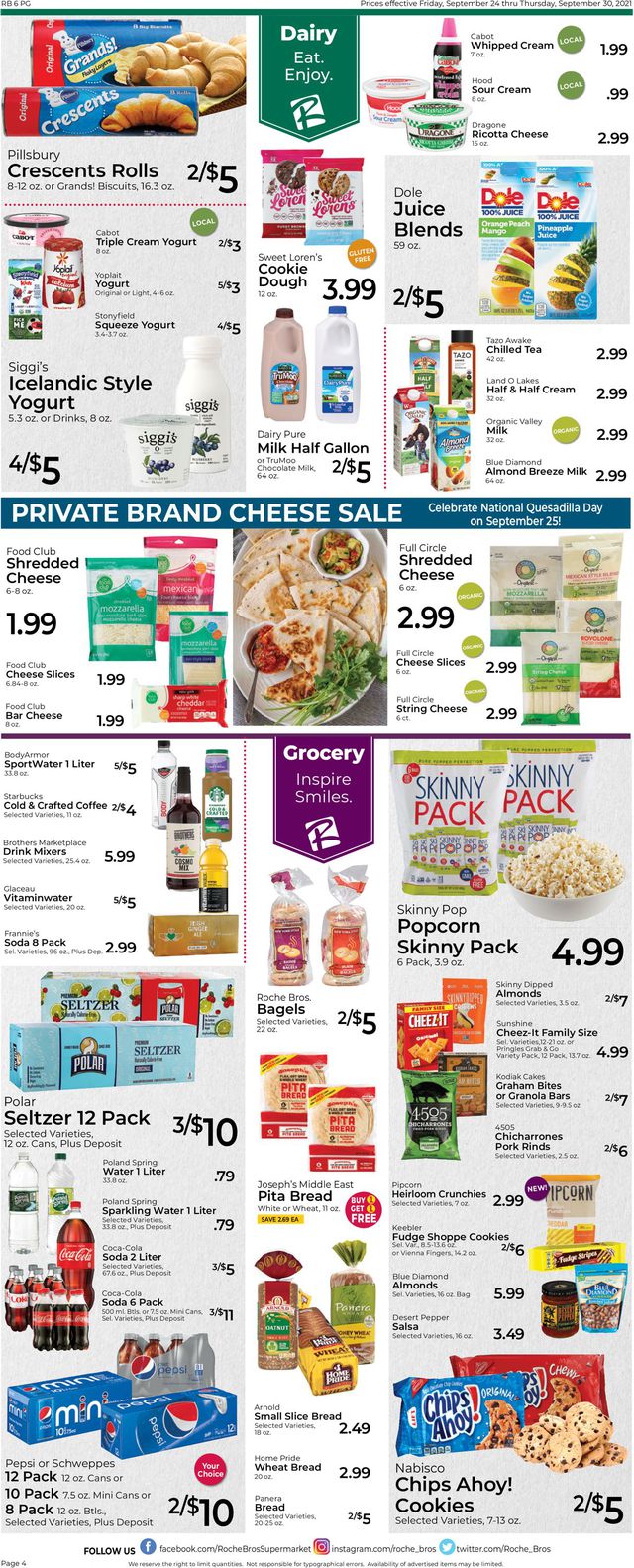 Roche Bros. Supermarkets Ad from 09/24/2021
