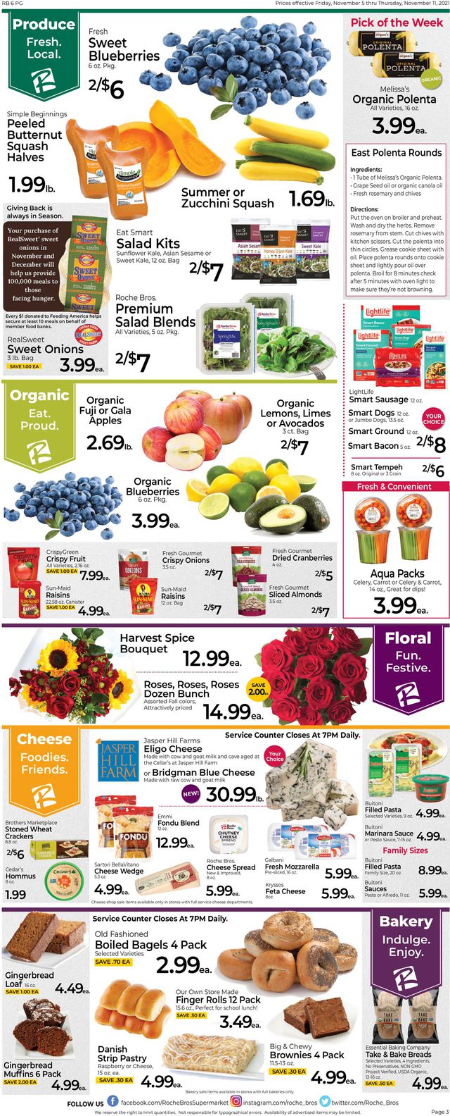 Roche Bros. Supermarkets Ad from 11/05/2021