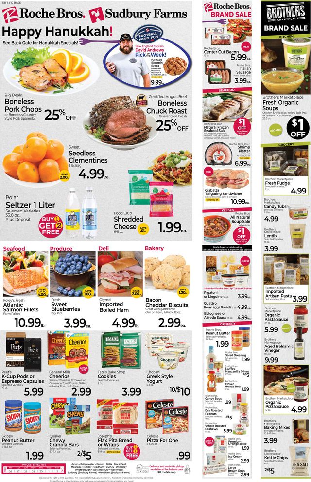 Roche Bros. Supermarkets Ad from 11/26/2021
