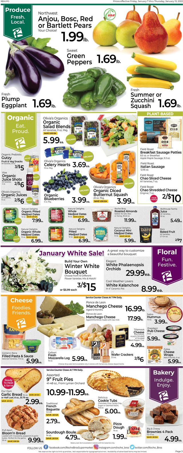 Roche Bros. Supermarkets Ad from 01/07/2022