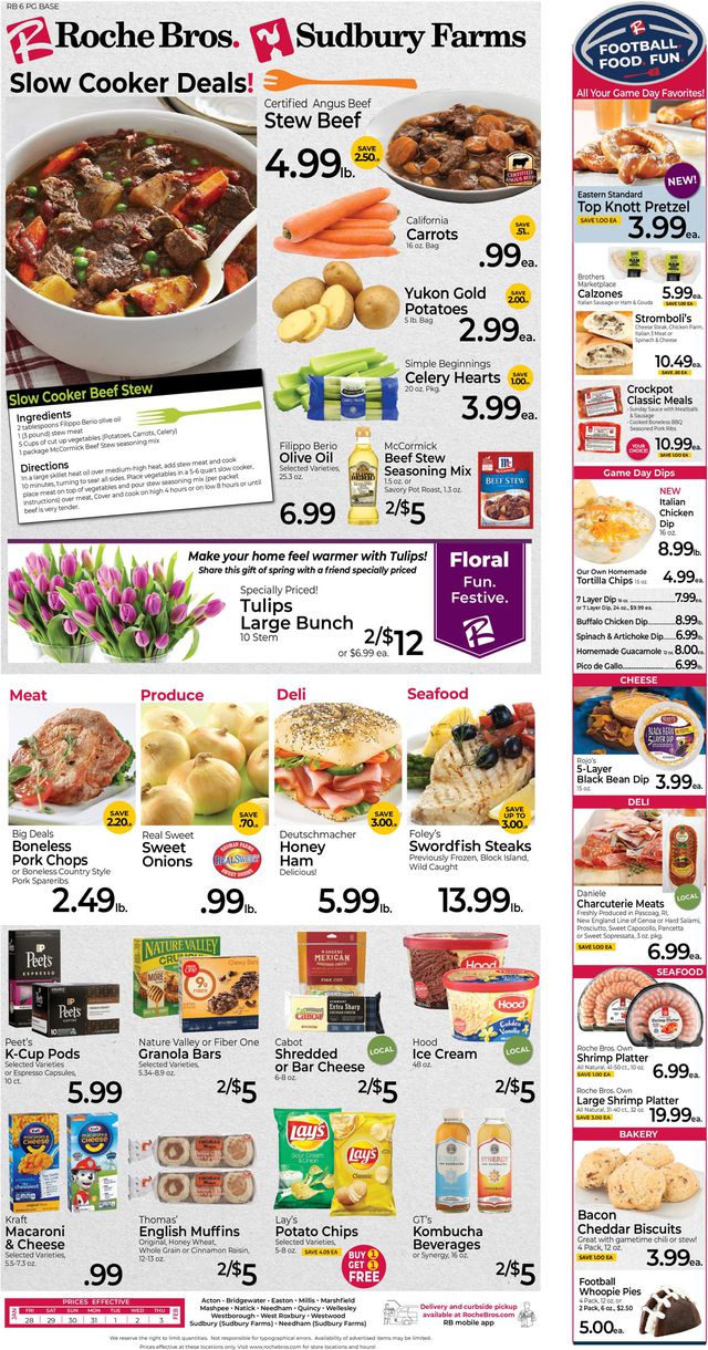 Roche Bros. Supermarkets Ad from 01/28/2022