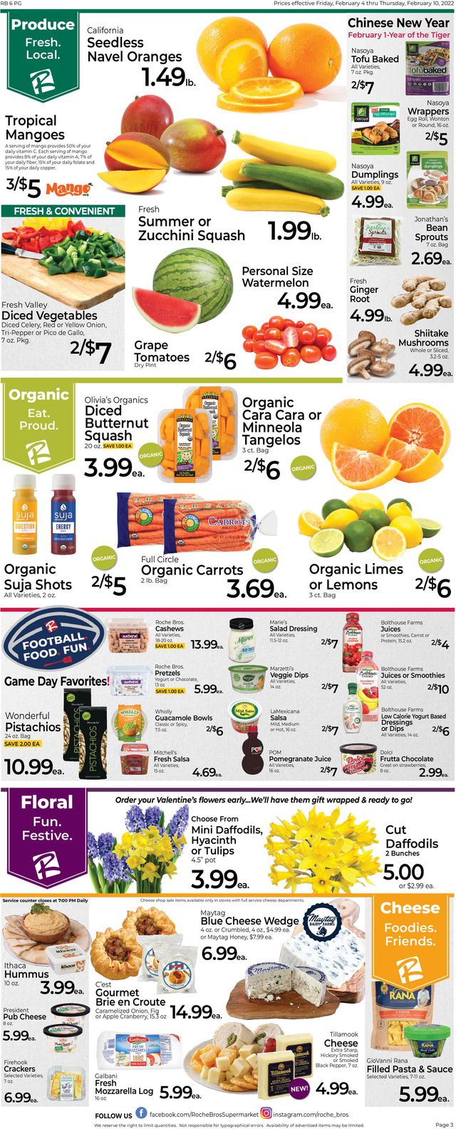 Roche Bros. Supermarkets Ad from 02/04/2022