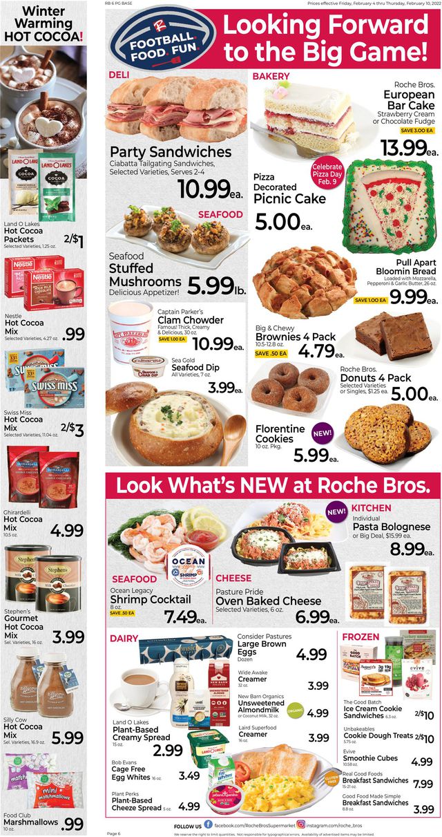 Roche Bros. Supermarkets Ad from 02/04/2022