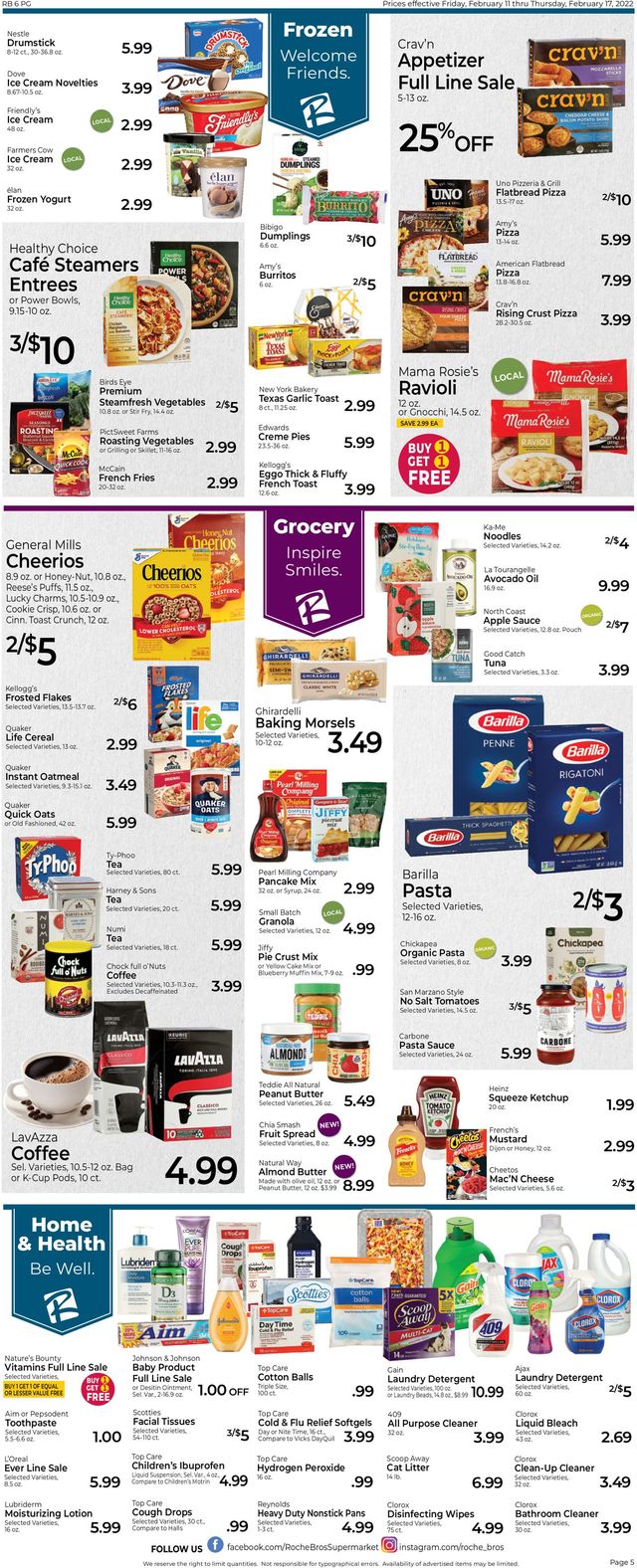Roche Bros. Supermarkets Ad from 02/11/2022