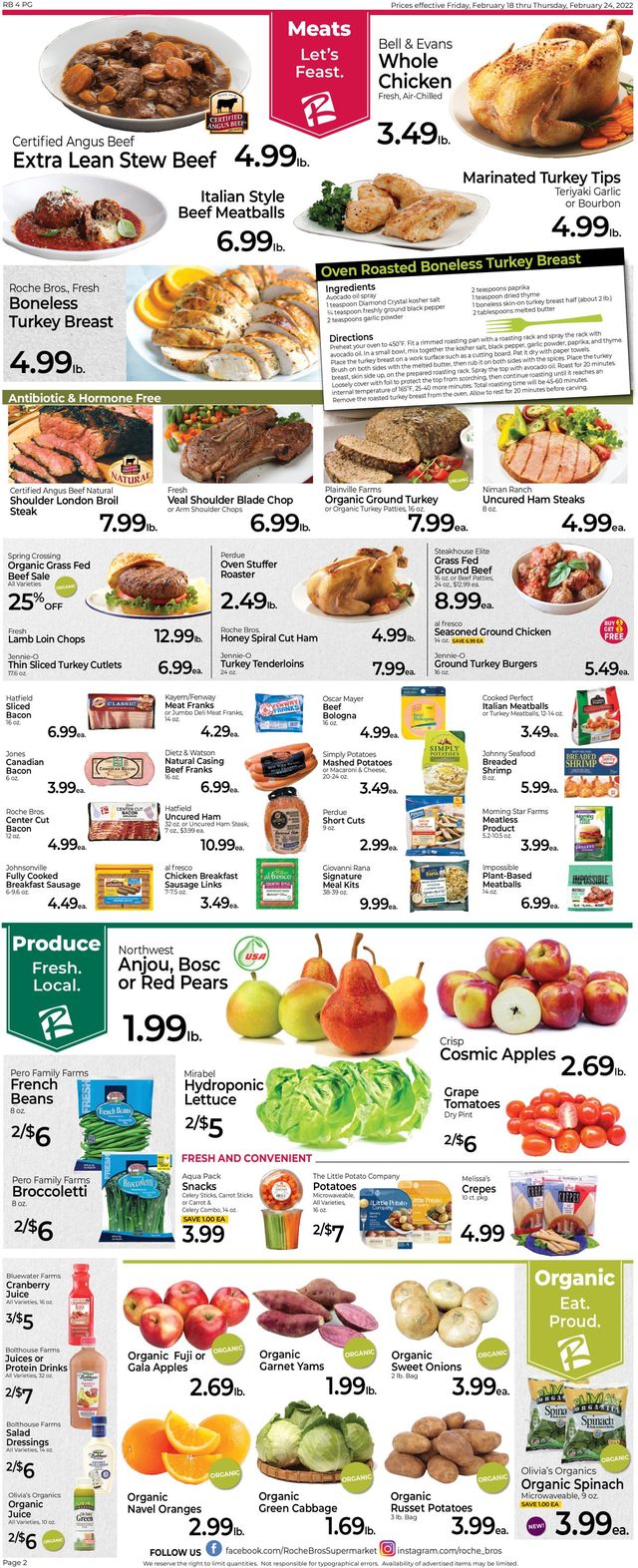 Roche Bros. Supermarkets Ad from 02/18/2022