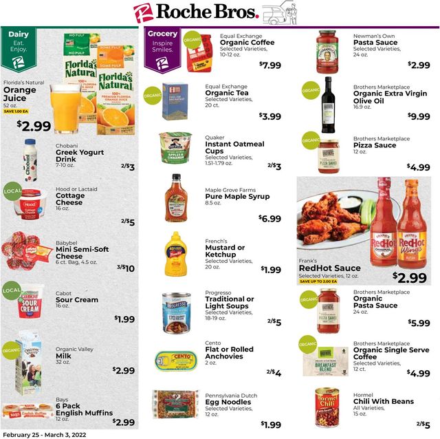 Roche Bros. Supermarkets Ad from 02/25/2022