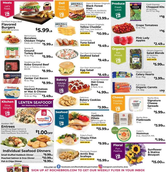 Roche Bros. Supermarkets Ad from 02/25/2022