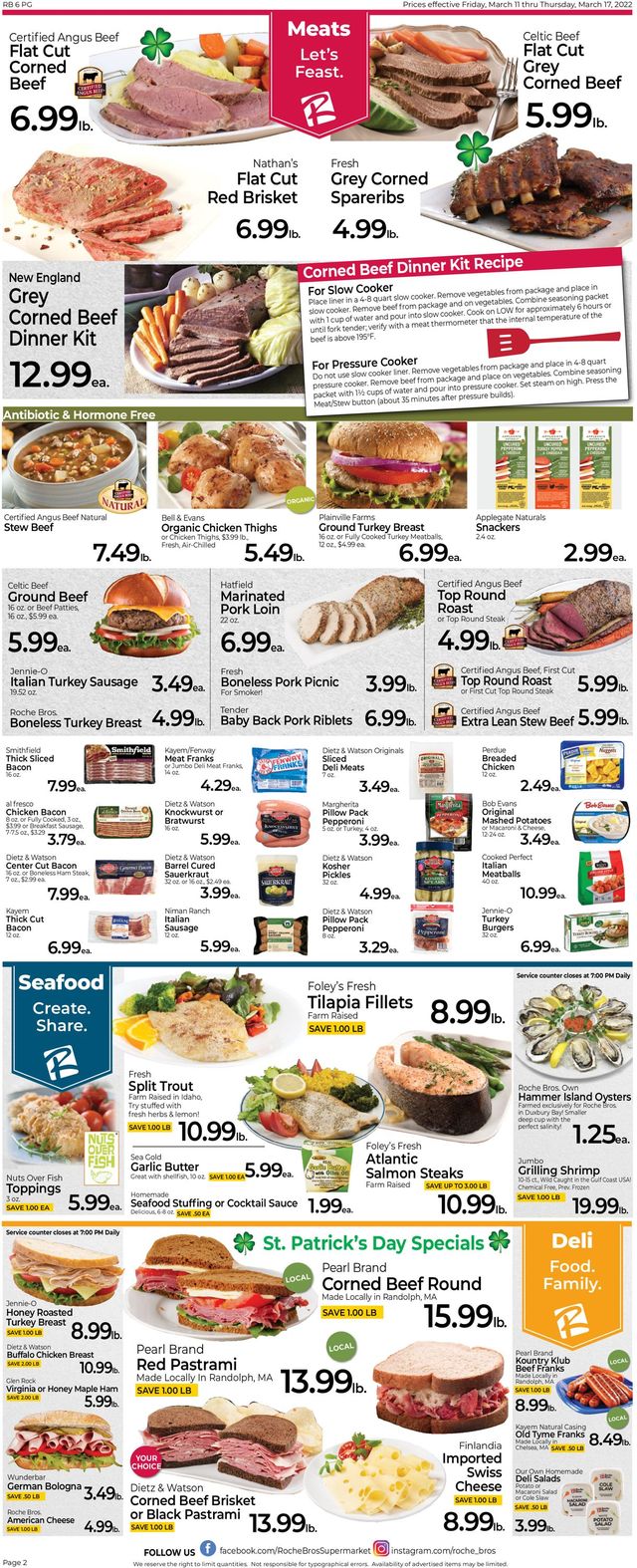 Roche Bros. Supermarkets Ad from 03/11/2022