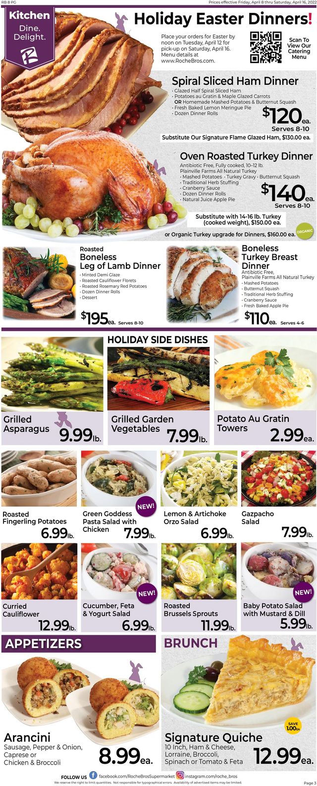 Roche Bros. Supermarkets Ad from 04/08/2022