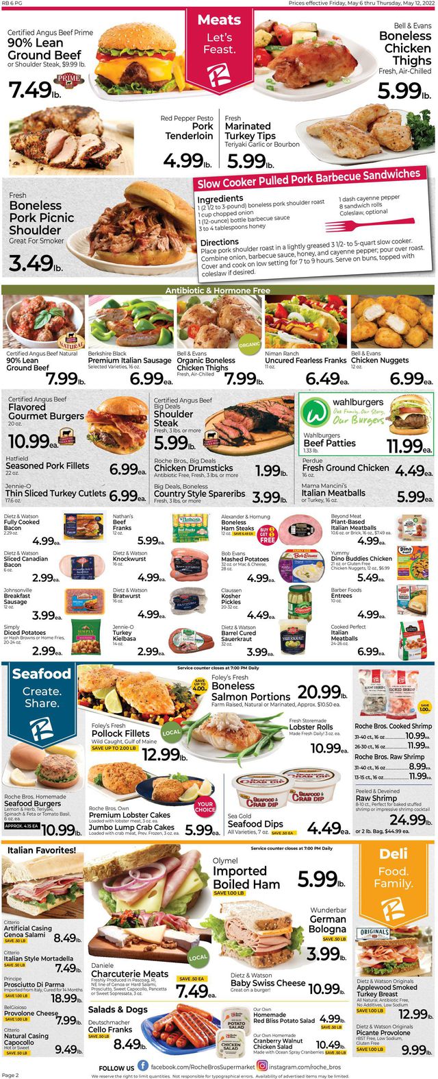 Roche Bros. Supermarkets Ad from 05/06/2022