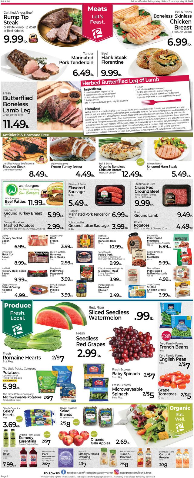 Roche Bros. Supermarkets Ad from 05/13/2022