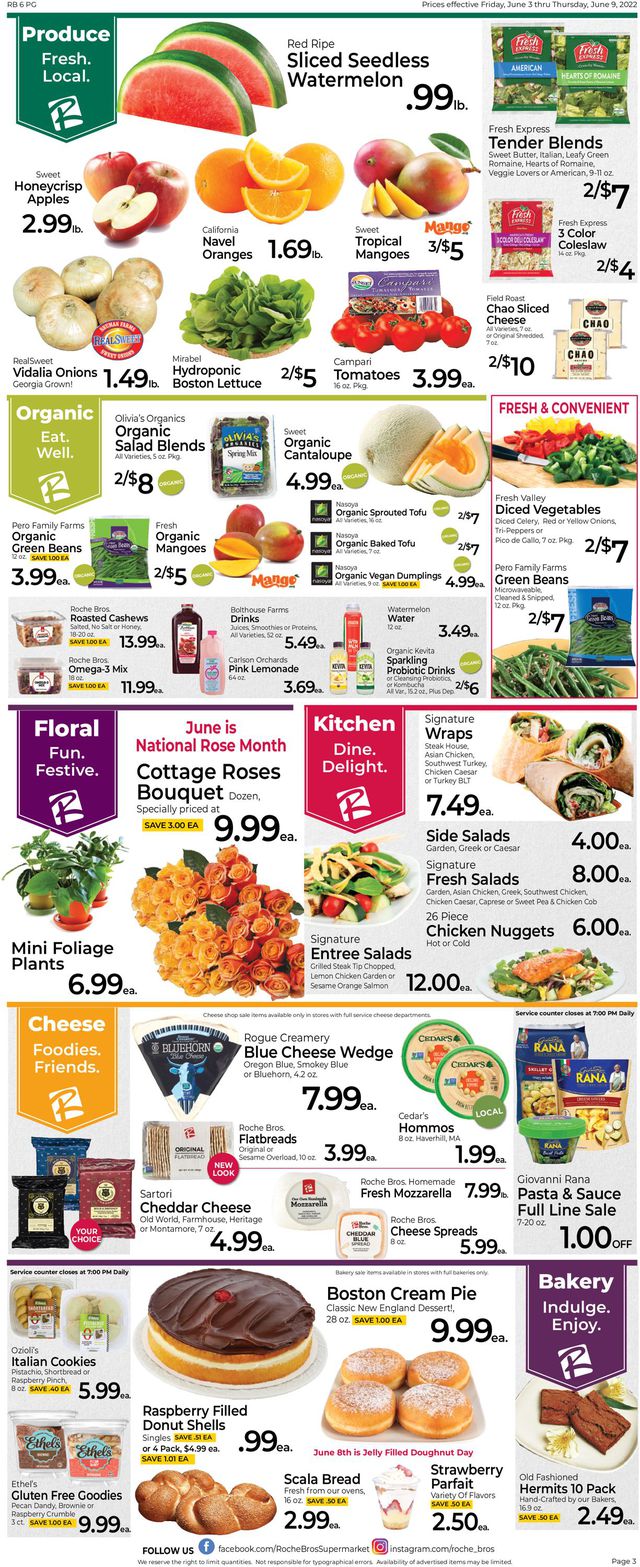 Roche Bros. Supermarkets Ad from 06/03/2022