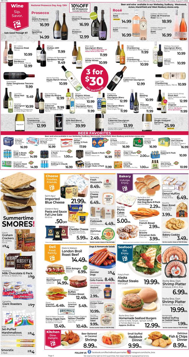 Roche Bros. Supermarkets Ad from 08/05/2022
