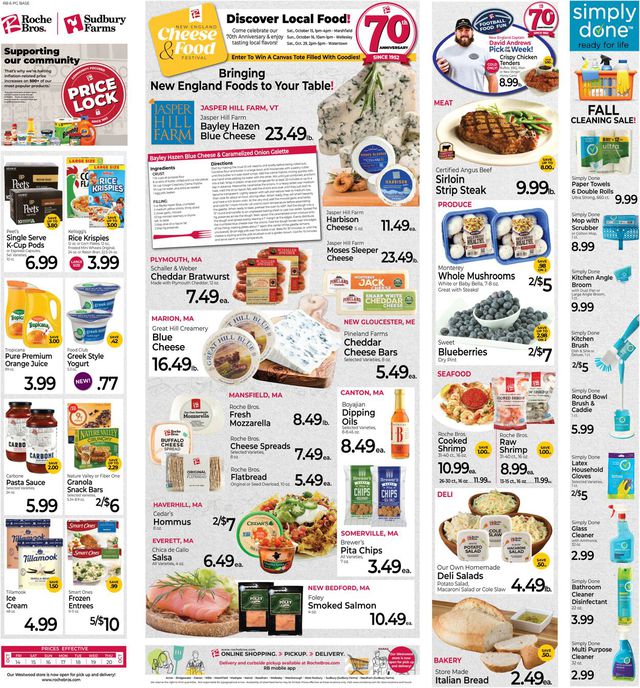 Roche Bros. Supermarkets Ad from 10/14/2022