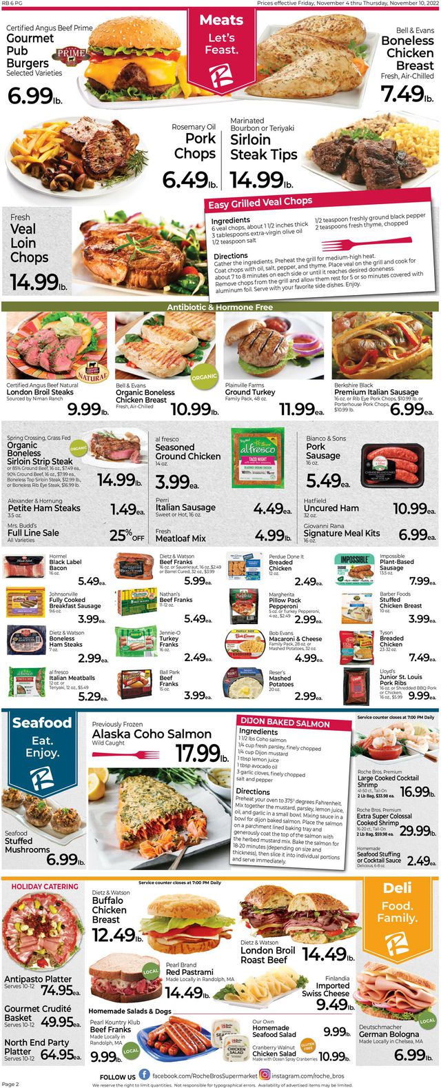 Roche Bros. Supermarkets Ad from 11/04/2022