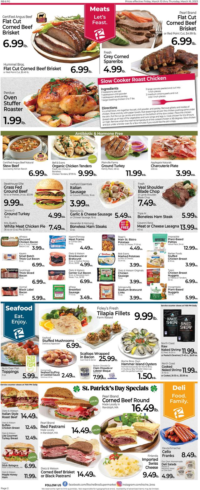 Roche Bros. Supermarkets Ad from 03/10/2023