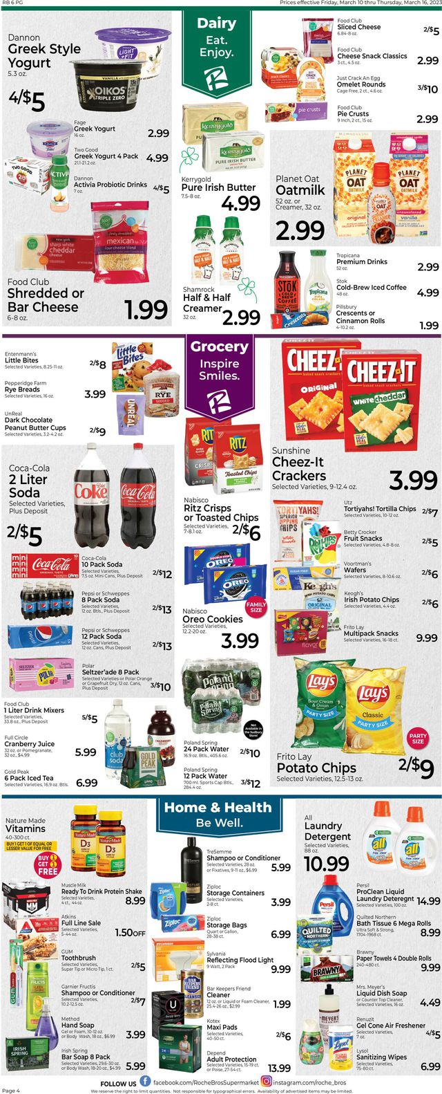 Roche Bros. Supermarkets Ad from 03/10/2023