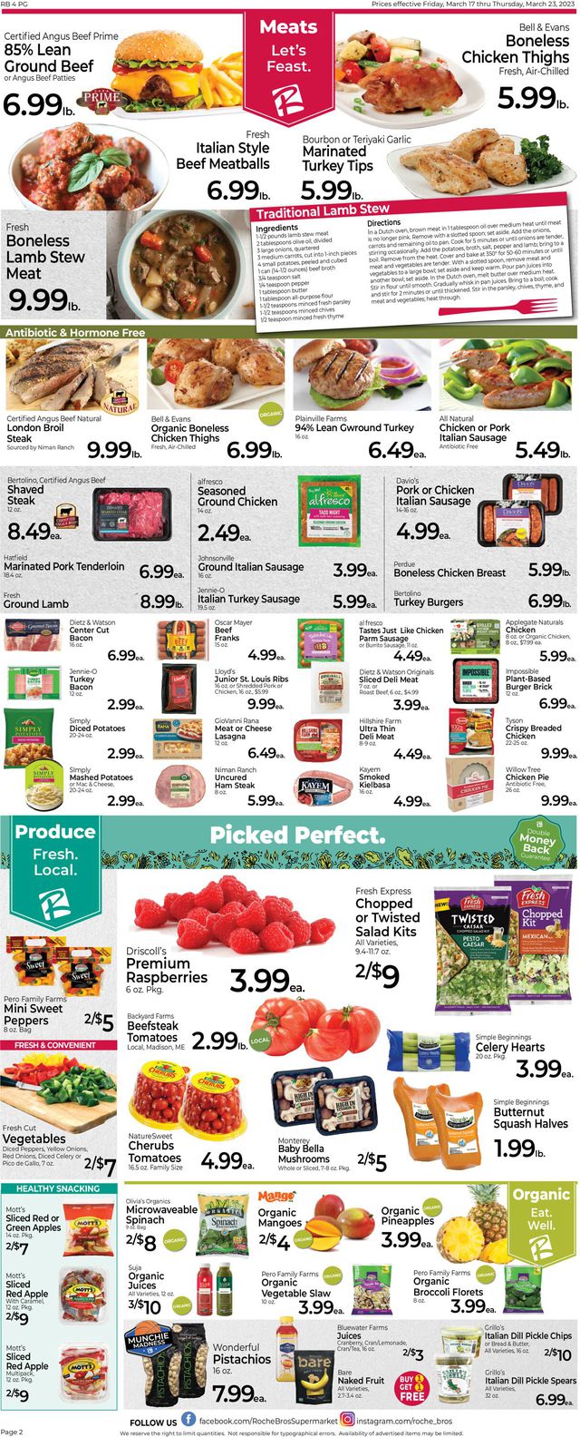 Roche Bros. Supermarkets Ad from 03/17/2023