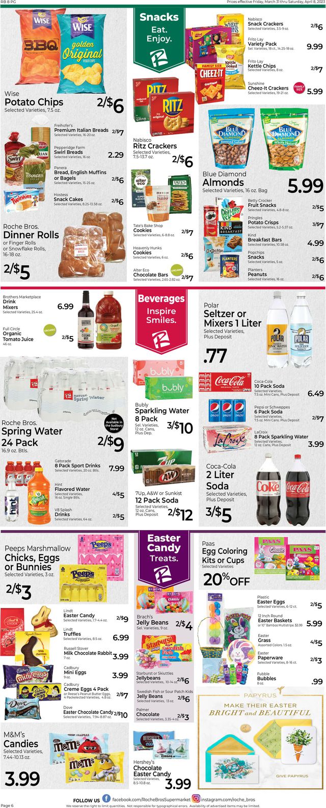 Roche Bros. Supermarkets Ad from 03/31/2023