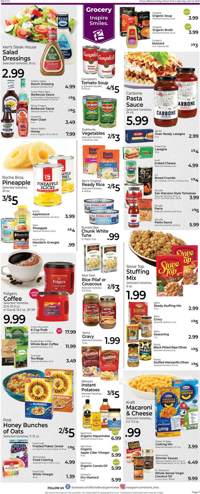Roche Bros. Supermarkets Ad from 03/31/2023